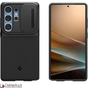 Spigen Optik Armor dėklas su kameros apsauga - juodas (Samsung Galaxy S25 Ultra) Spigen Optik Armor dėklas su kameros apsauga - juodas (Samsung Galaxy S25 Ultra)